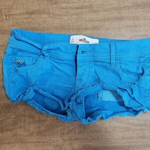 Size 1 Hollister Blue Jean Shorts